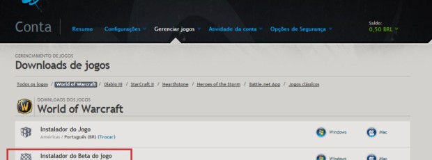 [Warlords of Draenor] Download do Beta disponível – MAS NÃO JOGÁVEL