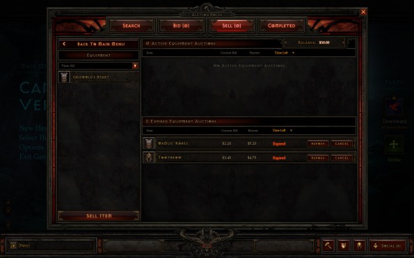 Auction House_Selling_Cash