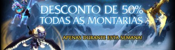 Montarias do WoW com 50% de desconto!