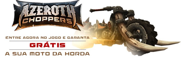 Garanta sua moto do Azeroth Choppers ingame!