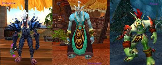 Zandalar, Darkspear e Forest Trolls