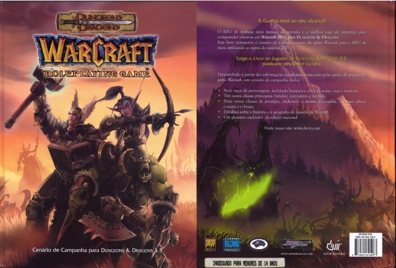 DUNGEONS AND DRAGONS WARCRAFT! História do RPG de mesa WARCRAFT e WORLD OF  WARCRAFT! 