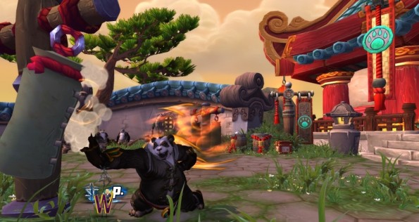 Mists of Pandaria -- Pandaren Monk Striking Target Dummy