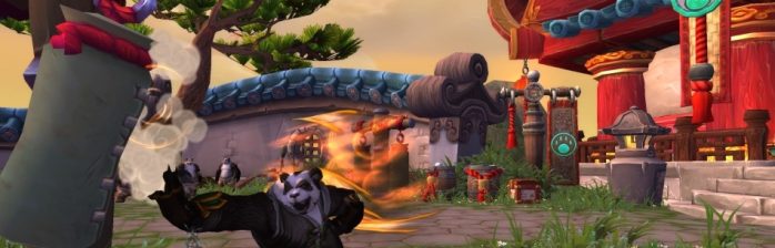 Mists of Pandaria -- Pandaren Monk Striking Target Dummy