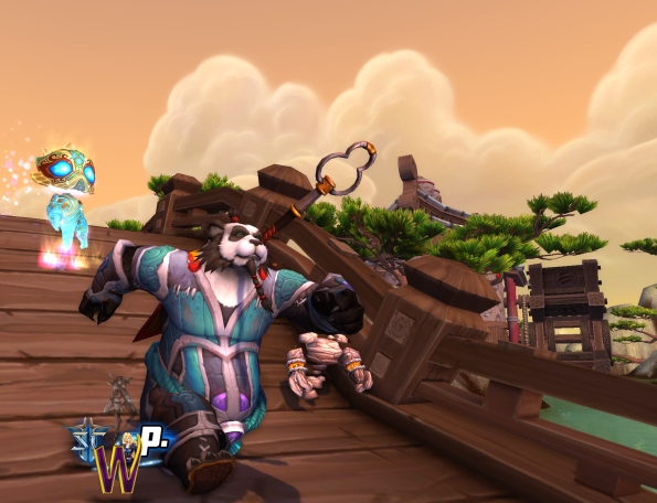 Mists of Pandaria -- Pandaren Monk and the Spirit of Water