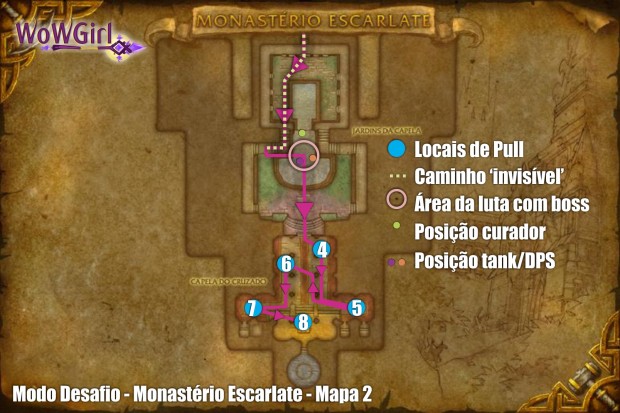 modo desafio monasterio escarlate mapa 2