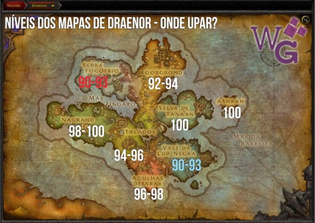 onde upar em draenor