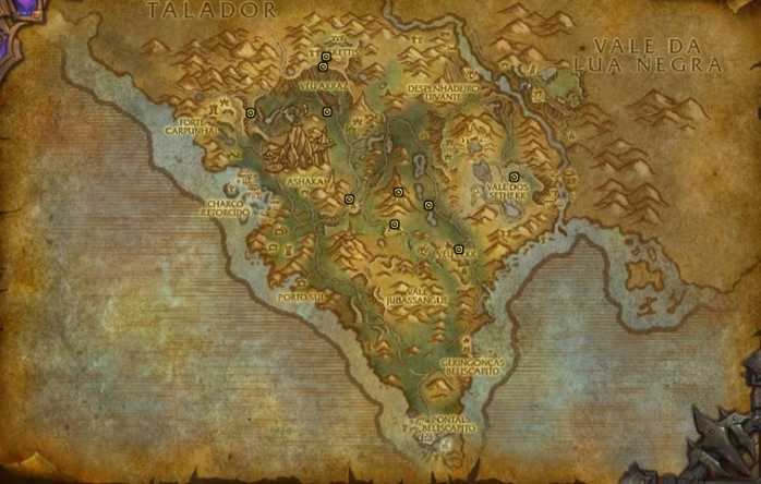 Mapa do Tesouro de Gorgrond - Item - World of Warcraft