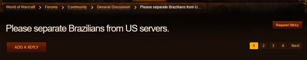 please separate brazilians from us servers